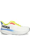 Hoka Mens Blanc De Blanc Clifton 9 Breathable Polyester-blend Low-top Trainers In White