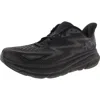 Hoka Clifton 9 Womens Fitness Workout Running Shoes In Black