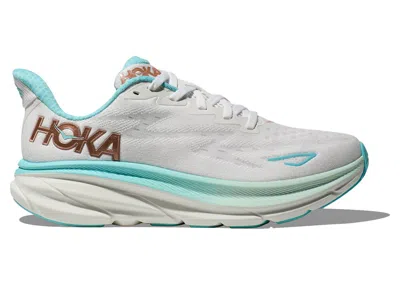 Pre-owned Hoka Clifton 9 (women's) Sneakers In Frost/rose Gold In Multi