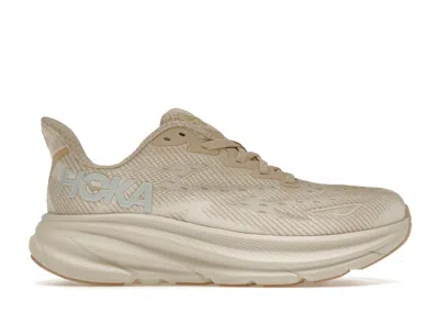 Pre-owned Hoka Clifton 9 (women's) Sneakers In Shifting Sand/eggnog