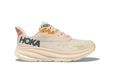 Pre-owned Hoka Clifton 9 (women's) Sneakers In Vanilla/astral In Multi