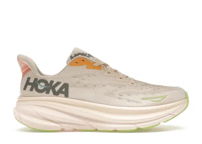 Pre-owned Hoka Clifton 9 (women's) Sneakers In Vanilla/astral In Multi