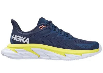 Pre-owned Hoka Clifton Edge (women's) Sneakers In Moonlit Ocean/evening Primrose
