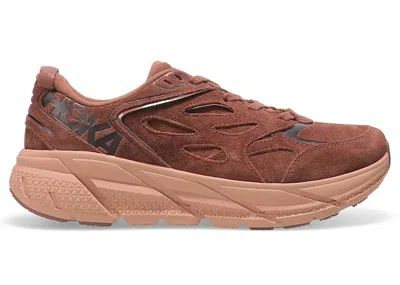 Pre-owned Hoka Clifton L Suede (all Gender) Sneakers In Cappuccino/cork In Brown