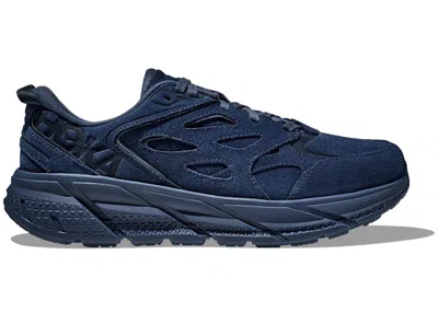 Pre-owned Hoka Clifton L Suede (all Gender) Sneakers In Outer Space In Gray