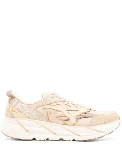 Hoka Clifton L Suede Trainers In Neutrals