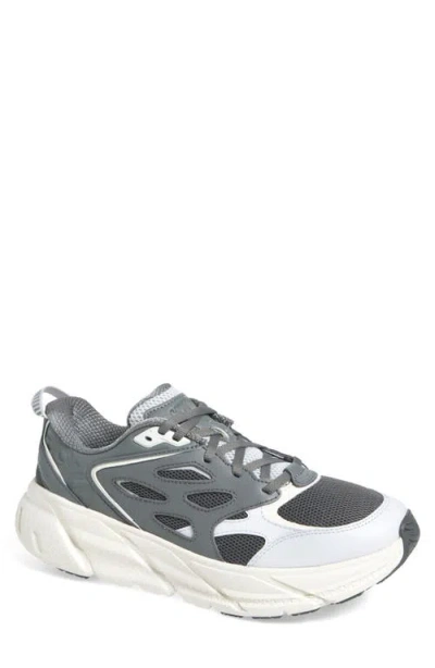 Hoka Clifton L Walking Sneaker In Asteroid/alabaster