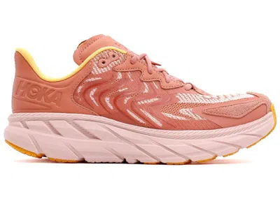 Pre-owned Hoka Clifton Long Sleeve (all Gender) Sneakers In Earthenware/peach Whip