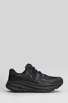 Hoka Clifton One9 Rubber-trimmed Mesh Sneakers In Black