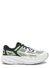 Hoka Breathable Mesh White Sneakers With Cushioned Sole In Black