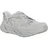 Hoka Cliftons Mens Breathable Tie String Athletic And Training Shoes In Grey