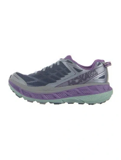 Pre-owned Hoka Colorblock Pattern Athletic Sneakers In Multi