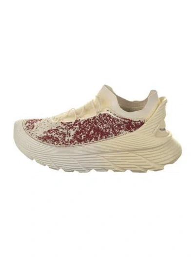 Pre-owned Hoka Colorblock Pattern Sneakers In Neutral