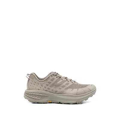 Hoka Cushioned Trail-running Sneakers In Neutral