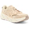 Hoka Elite Terrain System Clifton L Sneaker In Oak/sand/alabaster