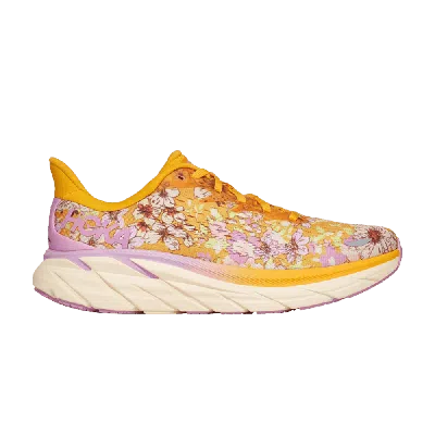 Pre-owned Hoka Free People Movement X Wmns Clifton 8 'floral' In Gold