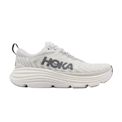 Pre-owned Hoka Gaviota 5 2e Wide 'nimbus Cloud Steel Wool' In Silver