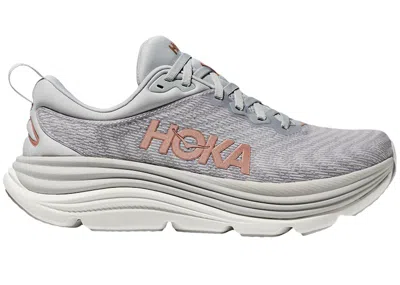 Pre-owned Hoka Gaviota 5 (women's) Sneakers In Harbor Mist/rose Gold In Multi