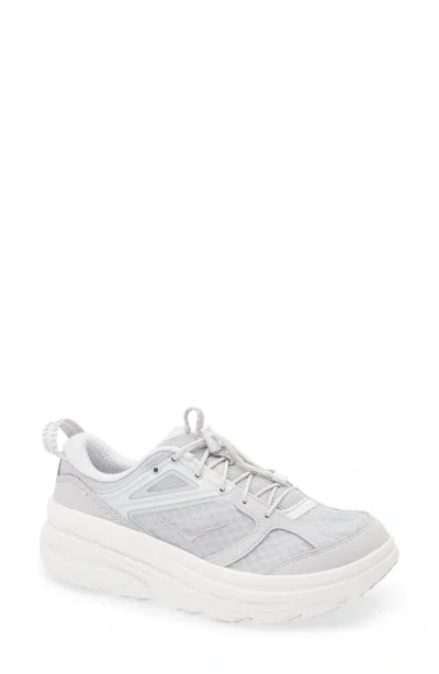 Hoka Gender Inclusive Bondi 9 Running Shoe In Cosmic Grey/white