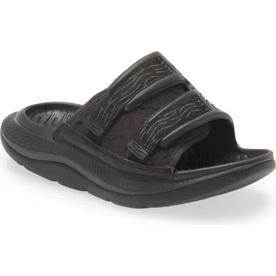 Hoka Gender Inclusive Ora Luxe Slide Sandal In Black