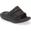 Hoka Gender Inclusive Ora Luxe Slide Sandal In Black/black