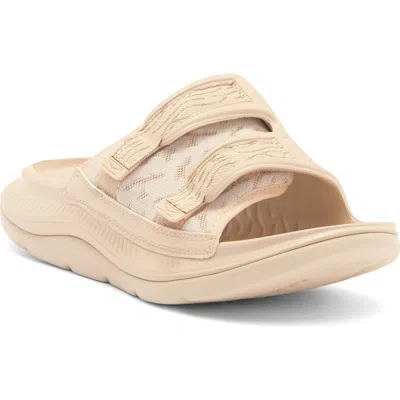 Hoka Gender Inclusive Ora Luxe Slide Sandal In Shifting Sand/dune