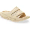 Hoka Gender Inclusive Ora Luxe Slide Sandal In Shortbread/eggnog
