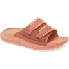 Hoka Gender Inclusive Ora Luxe Slide Sandal In Sun Baked/baked Clay