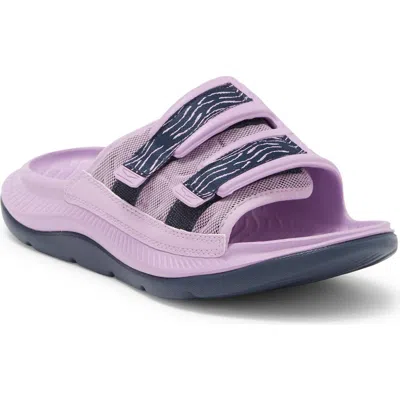 Hoka Gender Inclusive Ora Luxe Slide Sandal In Violet Bloom/outerspace