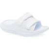Hoka Gender Inclusive Ora Luxe Slide Sandal In White