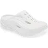 Hoka Gender Inclusive Ora Recovery Mule In White/white