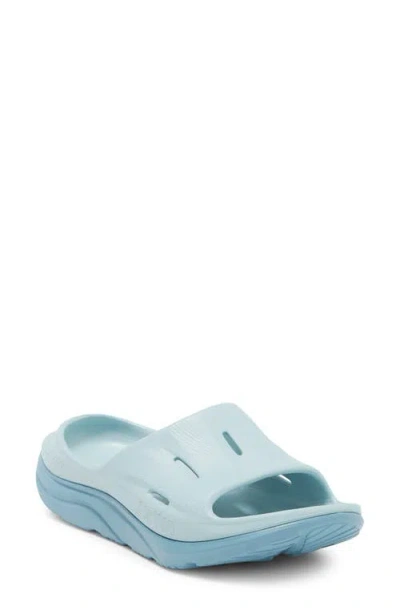 Hoka Gender Inclusive Ora Recovery Slide 3 Sandal In Cloud Blue/stone Blue