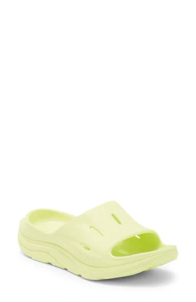 Hoka Gender Inclusive Ora Recovery Slide 3 Sandal In Gold