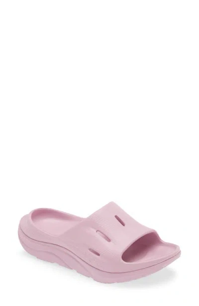 Hoka Gender Inclusive Ora Recovery Slide 3 Sandal In Pink Twilight/pink Twilight
