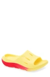 Hoka Gender Inclusive Ora Recovery Slide 3 Sandal In Poppy/cerise