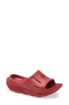 Hoka Gender Inclusive Ora Recovery Slide 3 Sandal In Red
