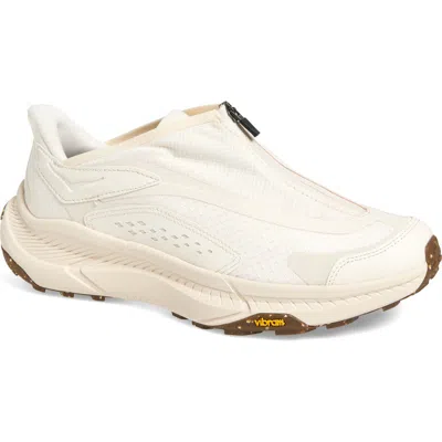 Hoka Gender Inclusive Project Transport Zip Sneaker In Alabaster/oatmeal