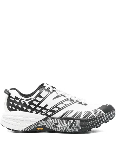 HOKA GEOMETRIC-PATTERN SNEAKERS
