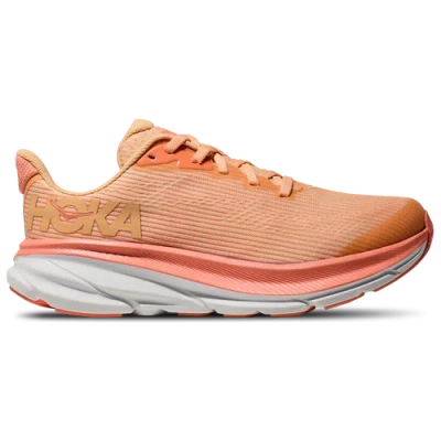 Hoka Kids' Girls   Clifton 9 In Orange/white