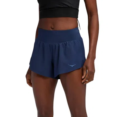 Hoka Glide 4" Blue Shorts Women