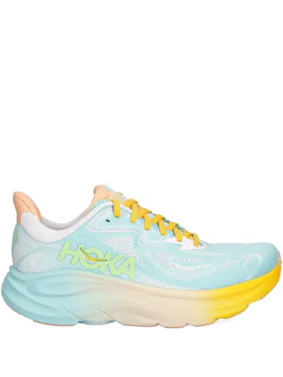 Hoka Gradient-sole Sneakers In Blue