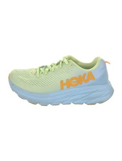 Pre-owned Hoka Graphic Print Sneakers In Multi