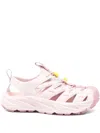 Hoka Hopara Lace-up Textured Sandals In Pink