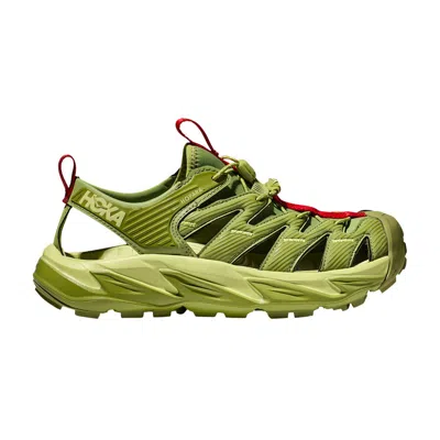 Pre-owned Hoka Hopara Sandal 'dark Citron' In Green