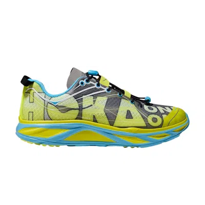 Pre-owned Hoka Huaka Origins 'evening Primrose Diva Blue' In Yellow