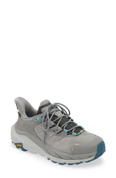 Hoka Kaha 2 Gtx Gore-tex® Waterproof Trail Running Shoe In Sharkskin/blue Coral