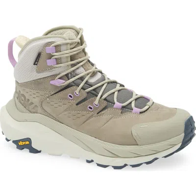 Hoka Kaha 2 Gtx Waterproof Hiking Boot In Barley/celadon Tint
