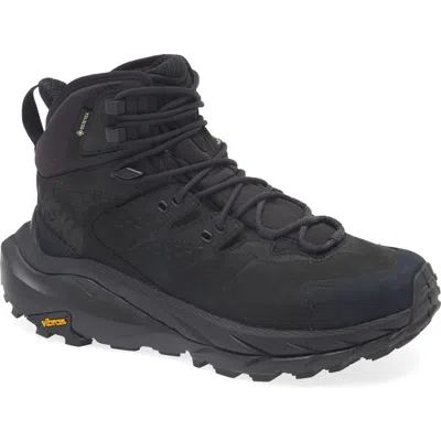 Hoka Kaha 2 Gtx Waterproof Hiking Boot In Black/black