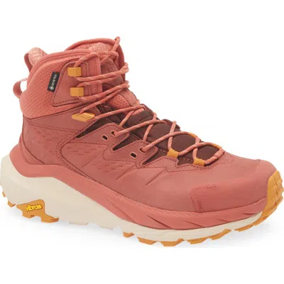 Hoka Kaha 2 Gtx Waterproof Hiking Boot In Hot Sauce/shifting Sand