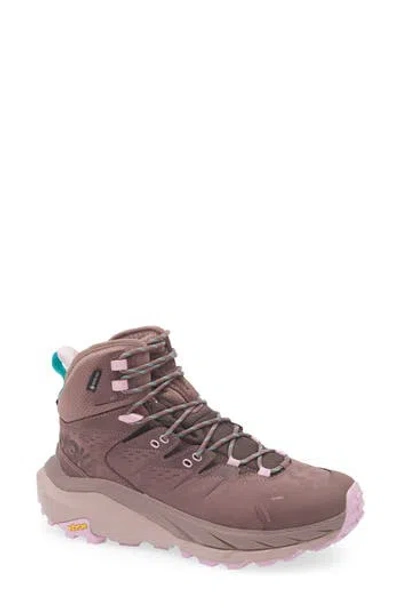 Hoka Kaha 2 Gtx Waterproof Hiking Boot In Smoky Quartz/quartzite